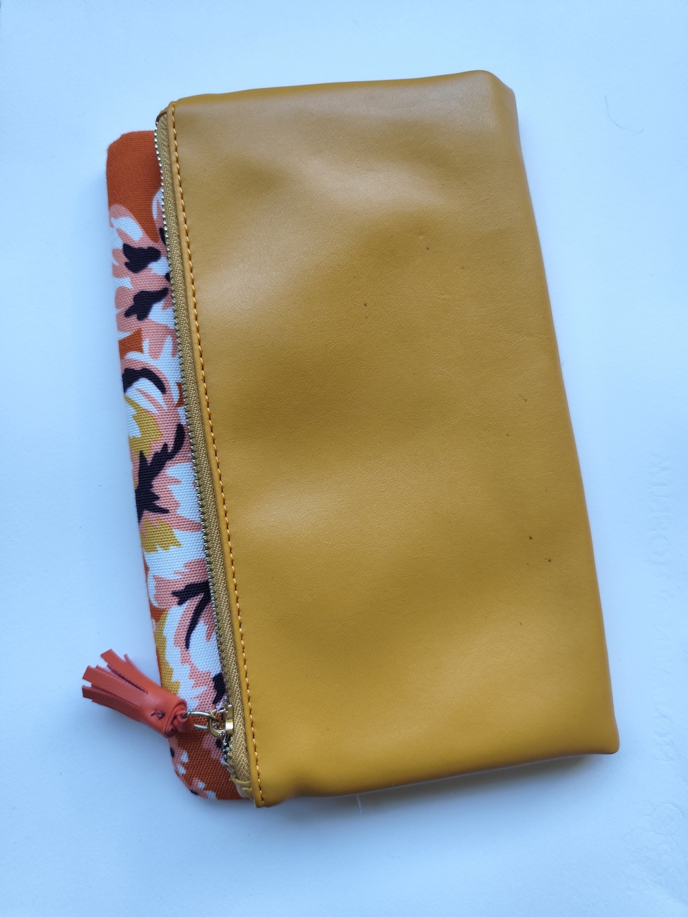 4/$50⭐️Rachel Pally Zahara Reversible Clutch Handbag Orange Yellow Floral